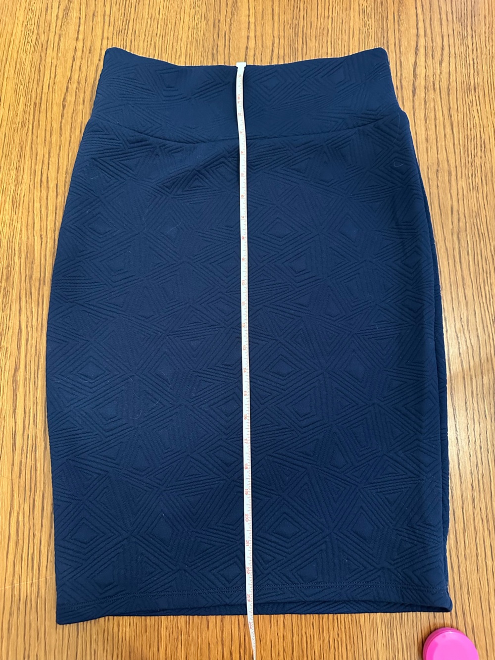 LuLaRoe Navy Textured Pencil Skirt